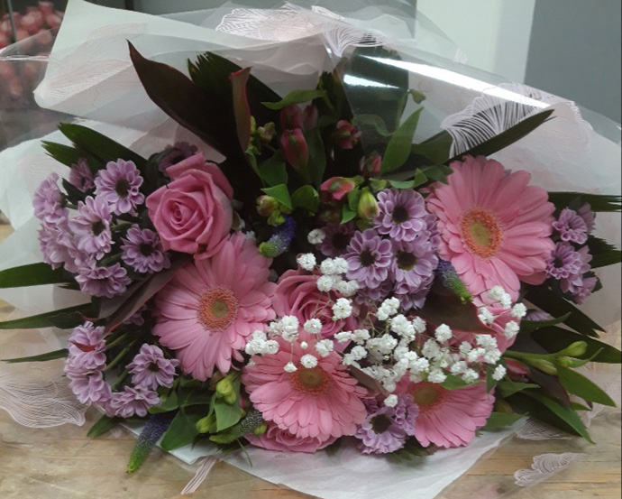 Anniversary aqua gift box  Bristol florist APB6